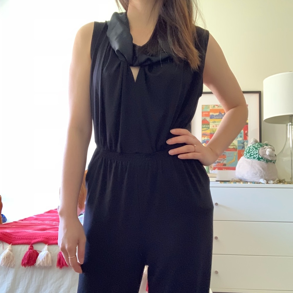 Custom-made black jumpsuit
